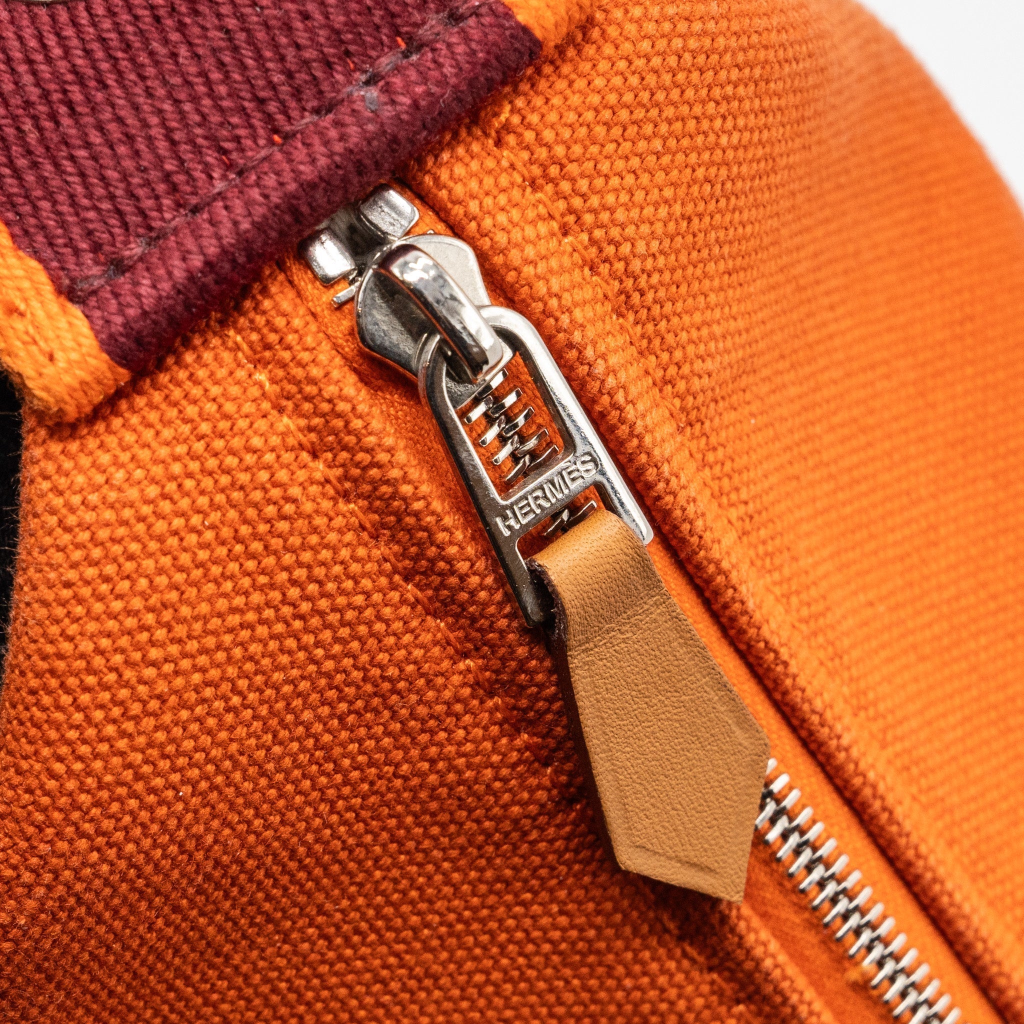 TROUSSE DE TOILETTE BRIDE A BRAC PM TRAVEL POUCH CANVAS ORANGE FEU SHW