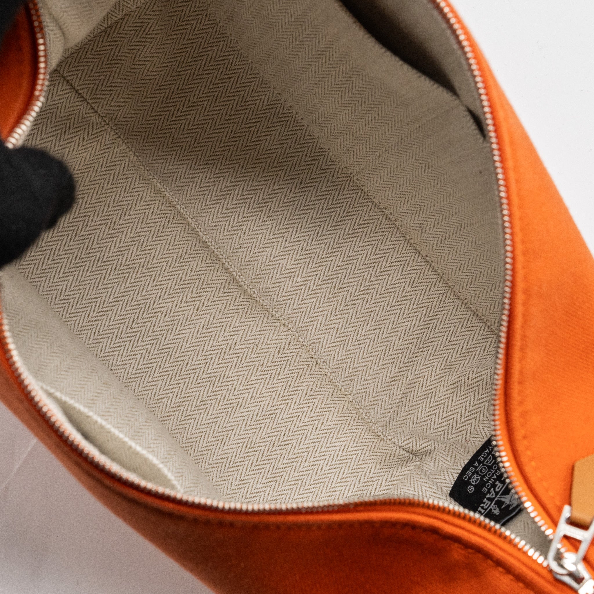 TROUSSE DE TOILETTE BRIDE A BRAC PM TRAVEL POUCH CANVAS ORANGE FEU SHW