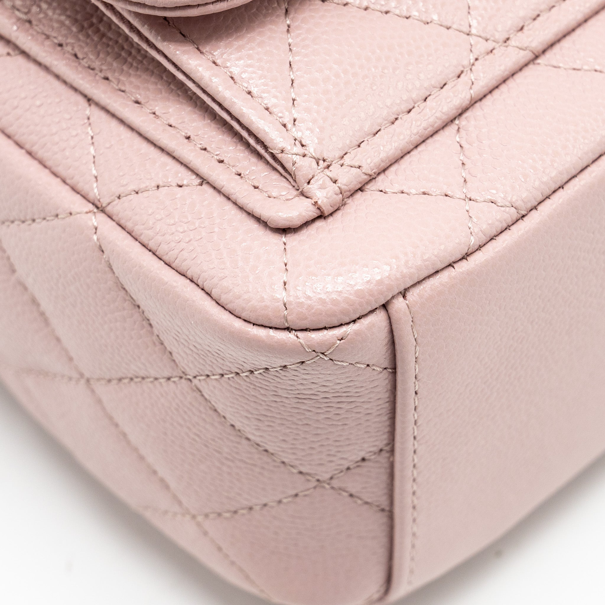 24P CLASSIC MINI BACKPACK CAVIAR LIGHT PINK SHW (MICROCHIP)