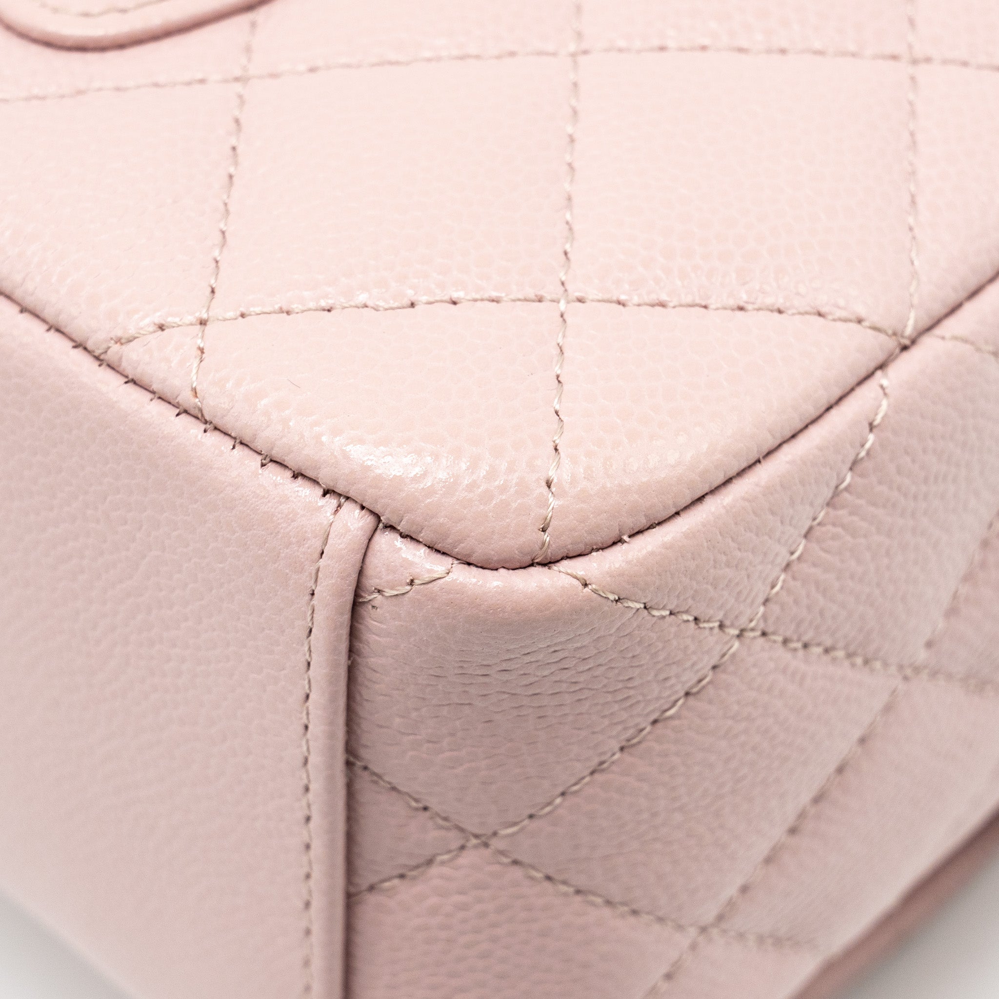 24P CLASSIC MINI BACKPACK CAVIAR LIGHT PINK SHW (MICROCHIP)