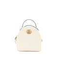 GG MARMONT BACKPACK CALFSKIN WHITE GHW