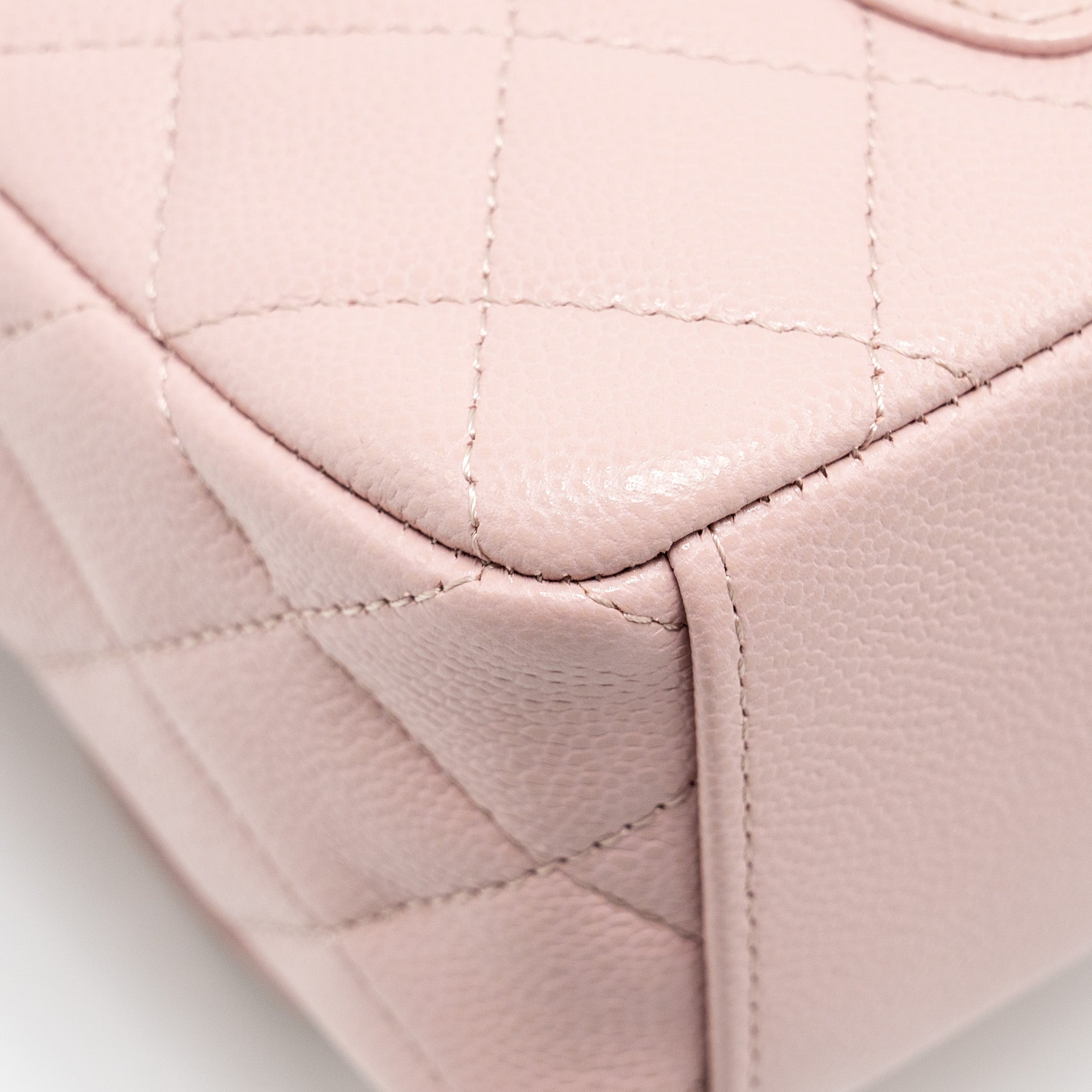 24P CLASSIC MINI BACKPACK CAVIAR LIGHT PINK SHW (MICROCHIP)