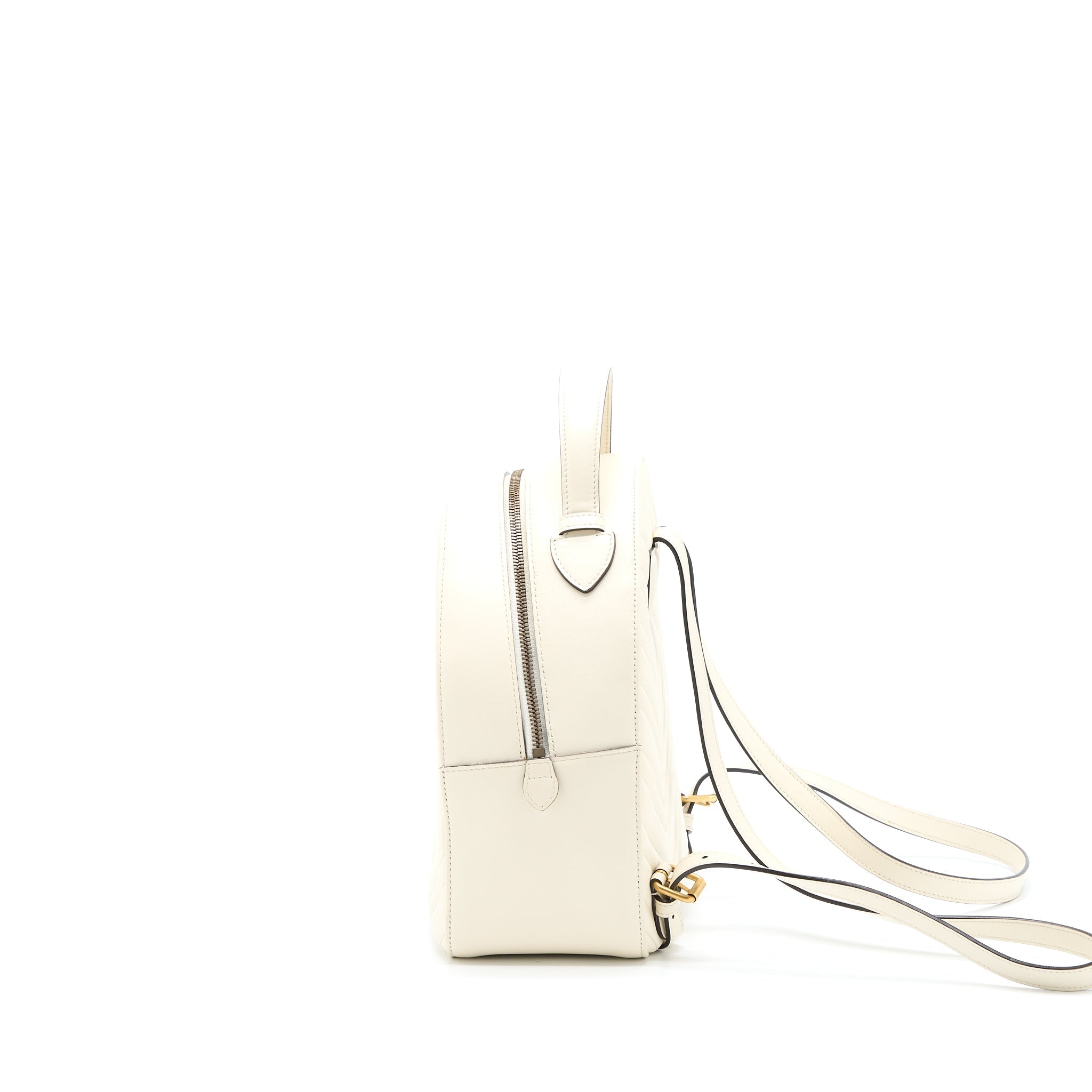 GG MARMONT BACKPACK CALFSKIN WHITE GHW