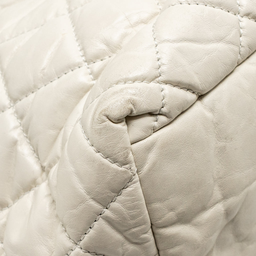 COCOON TRAVEL TOTE BAG CALFSKIN WHITE SHW