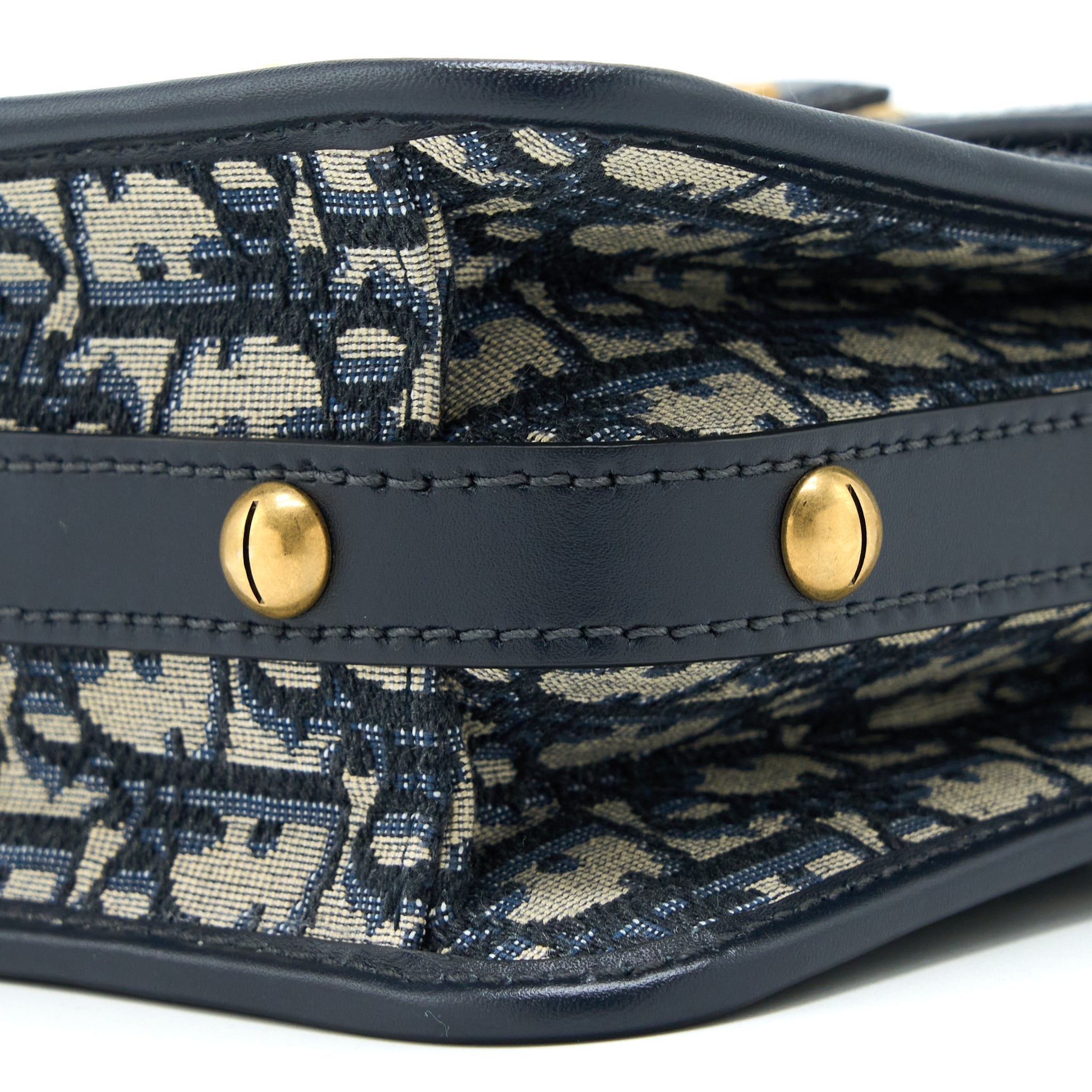 ADDICT VERTICAL MESSENGER BAG OBLIQUE CANVAS BLUE GHW