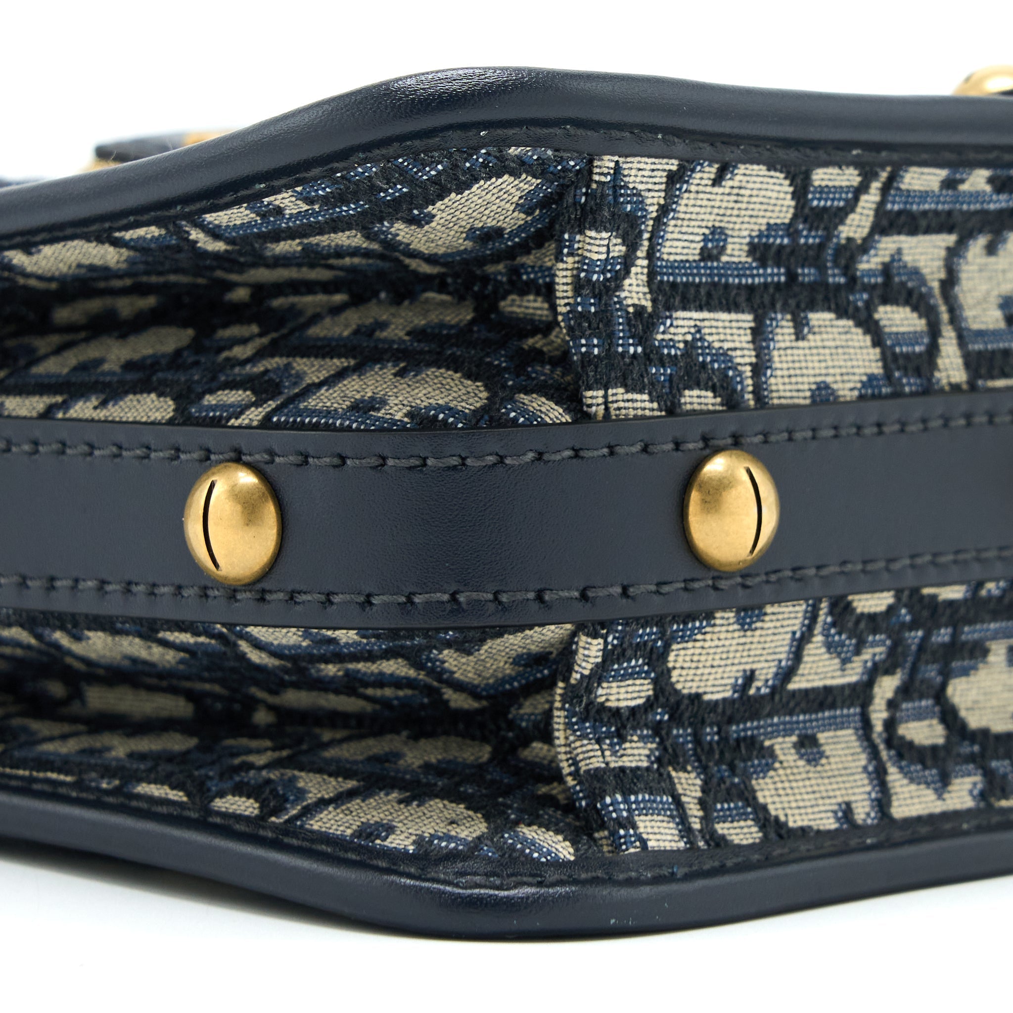 ADDICT VERTICAL MESSENGER BAG OBLIQUE CANVAS BLUE GHW