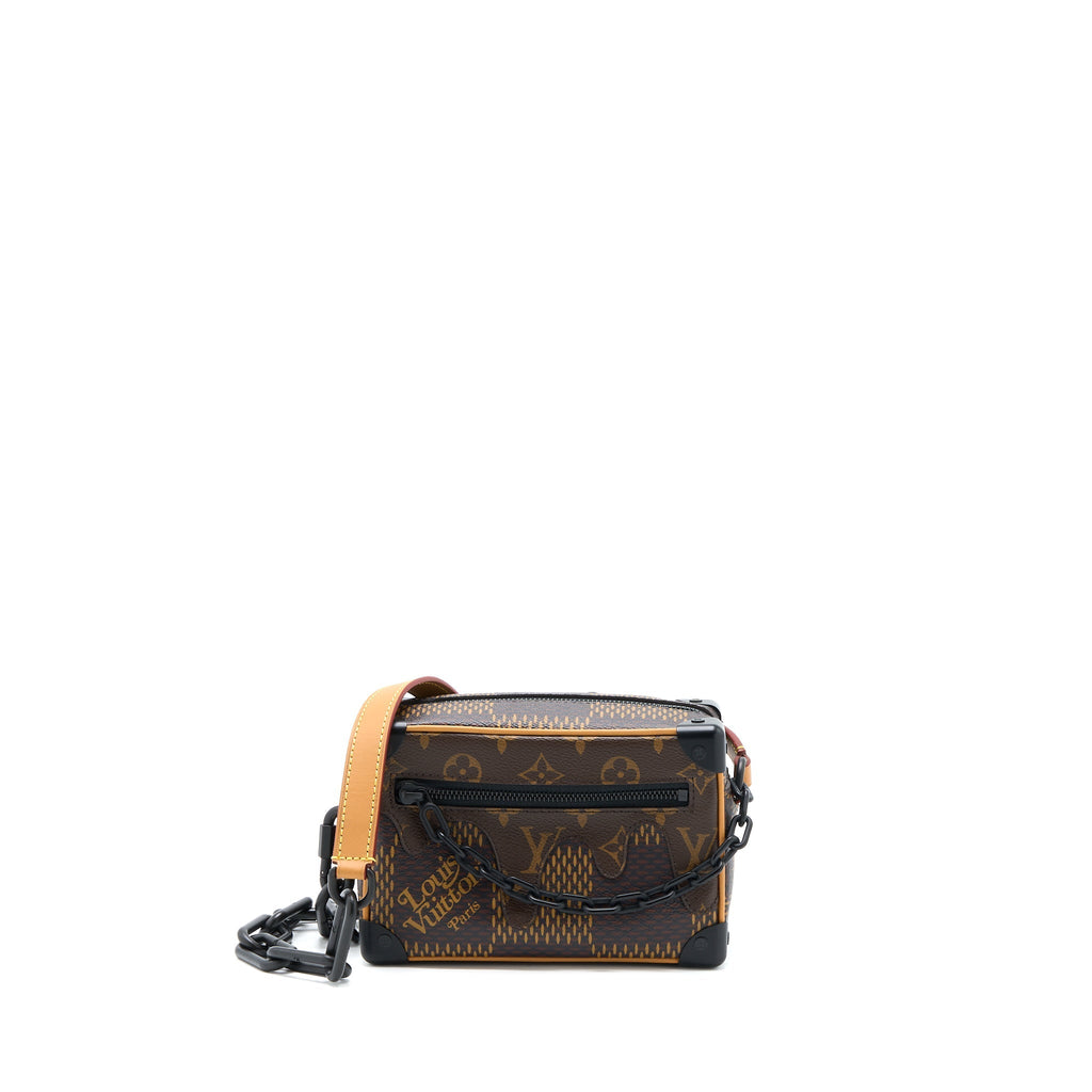 X NIGO MINI SOFT TRUNK DAMIER EBENE MATTE BLACK HARDWARE