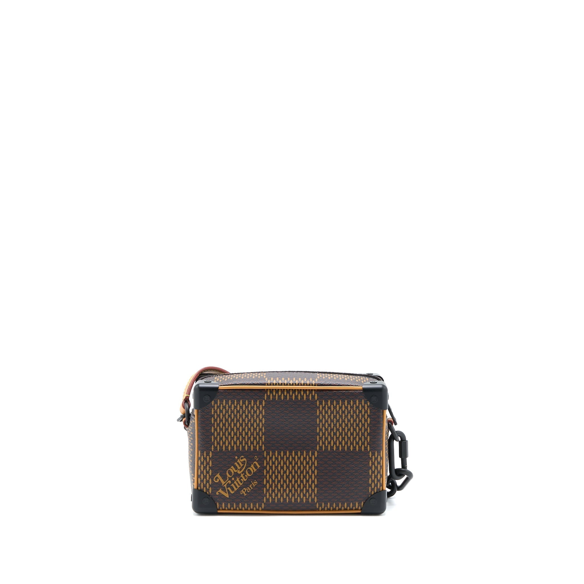 X NIGO MINI SOFT TRUNK DAMIER EBENE MATTE BLACK HARDWARE