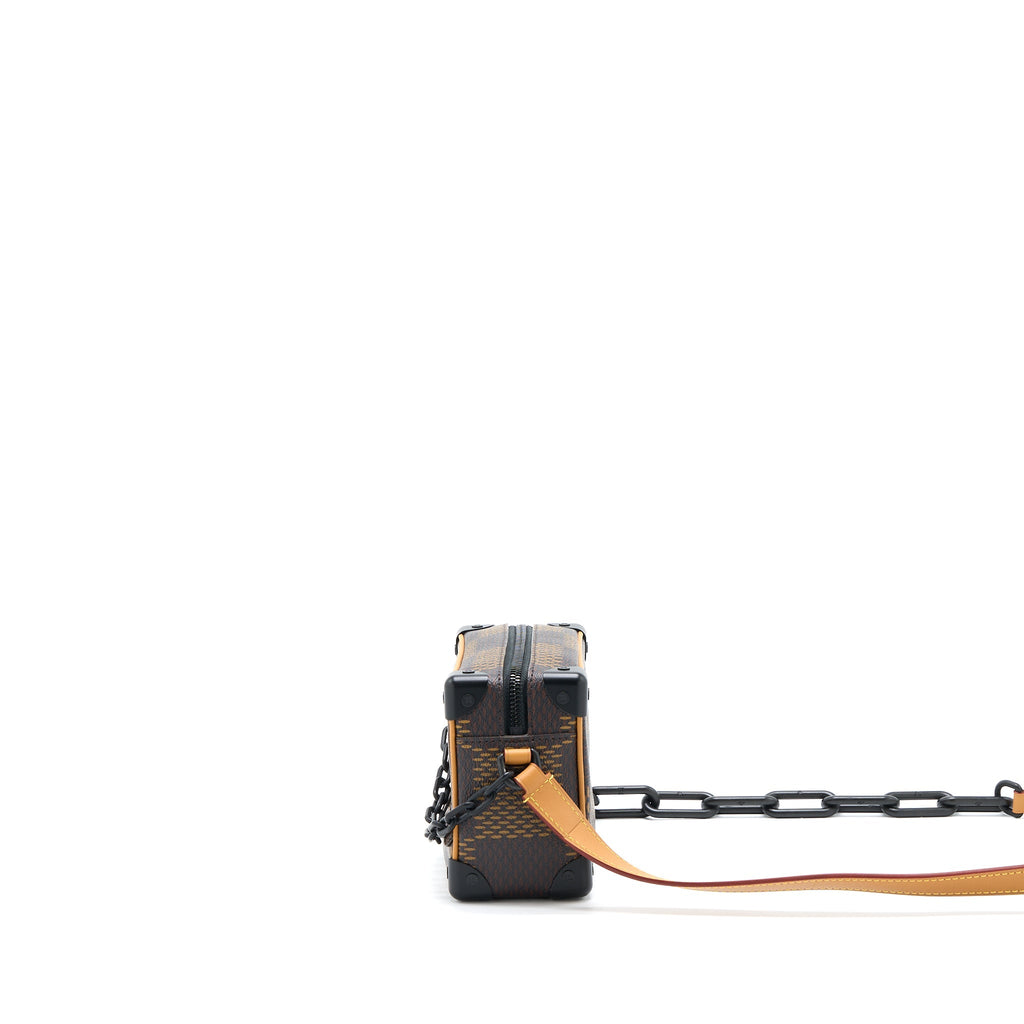 X NIGO MINI SOFT TRUNK DAMIER EBENE MATTE BLACK HARDWARE