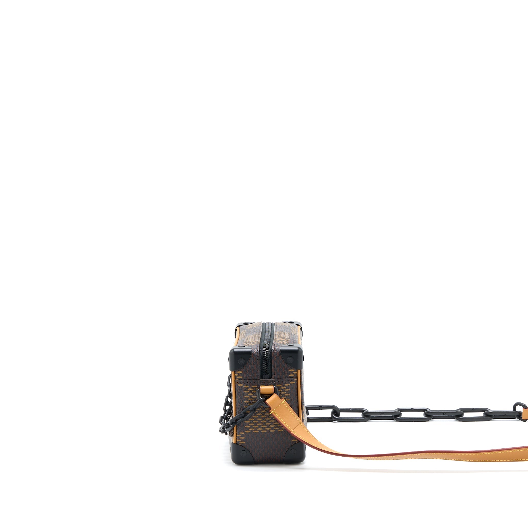 X NIGO MINI SOFT TRUNK DAMIER EBENE MATTE BLACK HARDWARE
