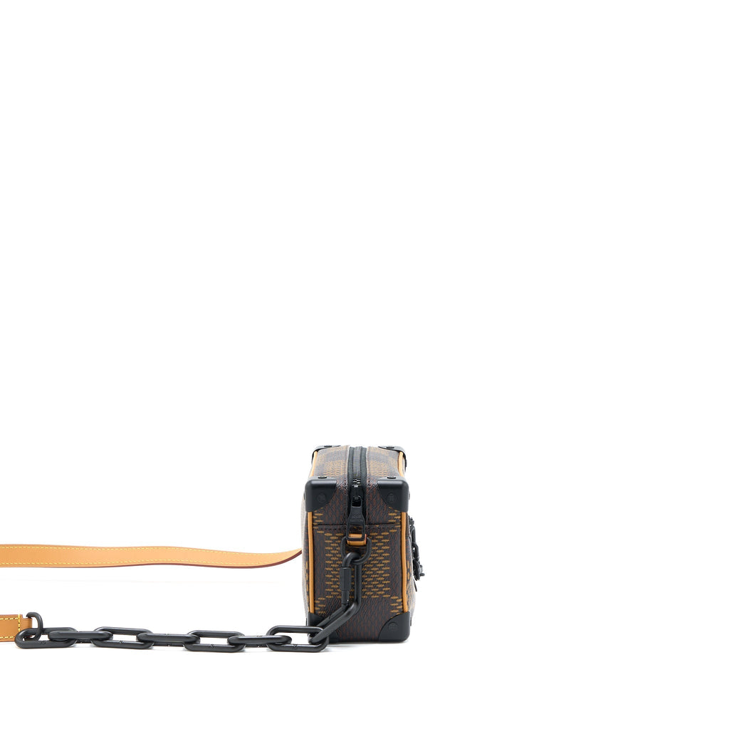 X NIGO MINI SOFT TRUNK DAMIER EBENE MATTE BLACK HARDWARE