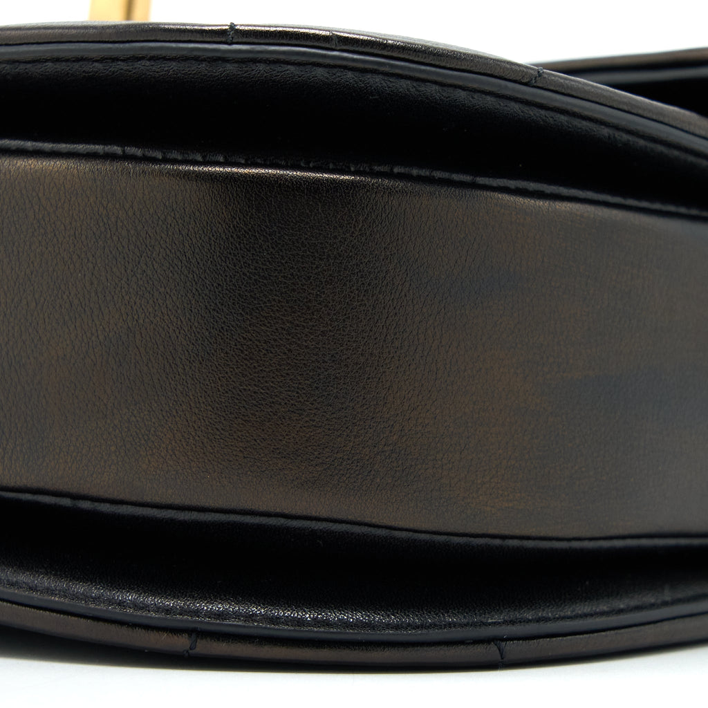 21S MOON MESSENGER BAG CALFSKIN BLACK GHW