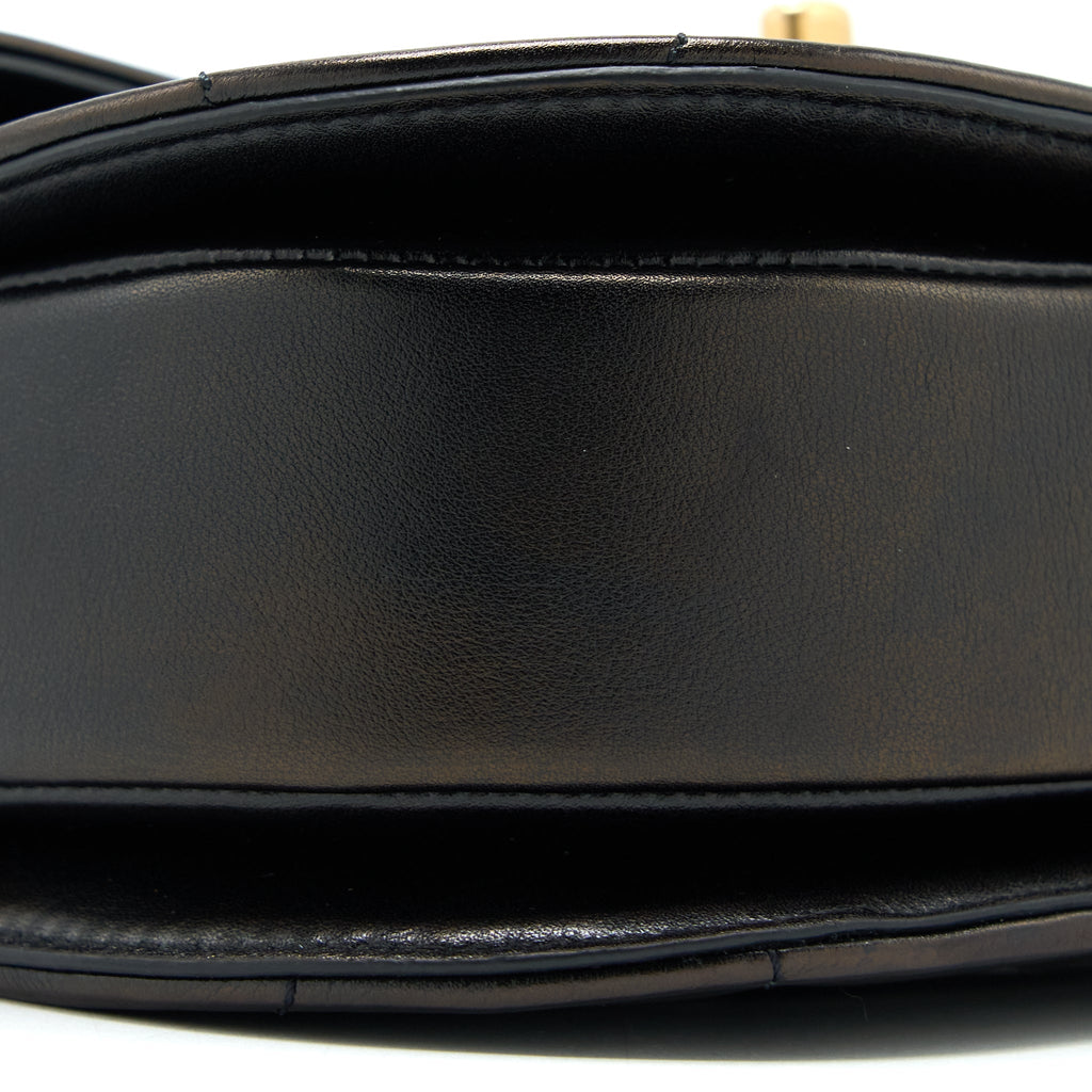 21S MOON MESSENGER BAG CALFSKIN BLACK GHW