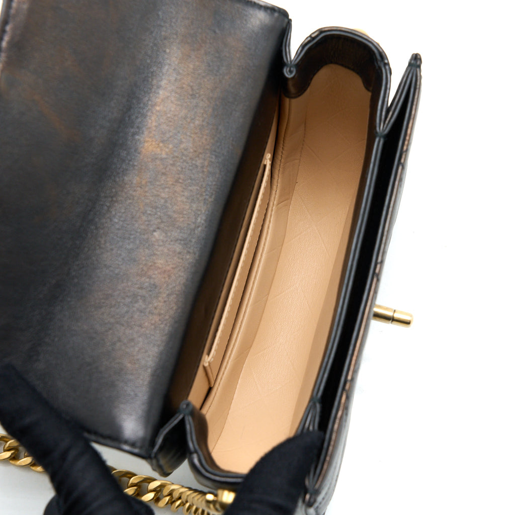 21S MOON MESSENGER BAG CALFSKIN BLACK GHW