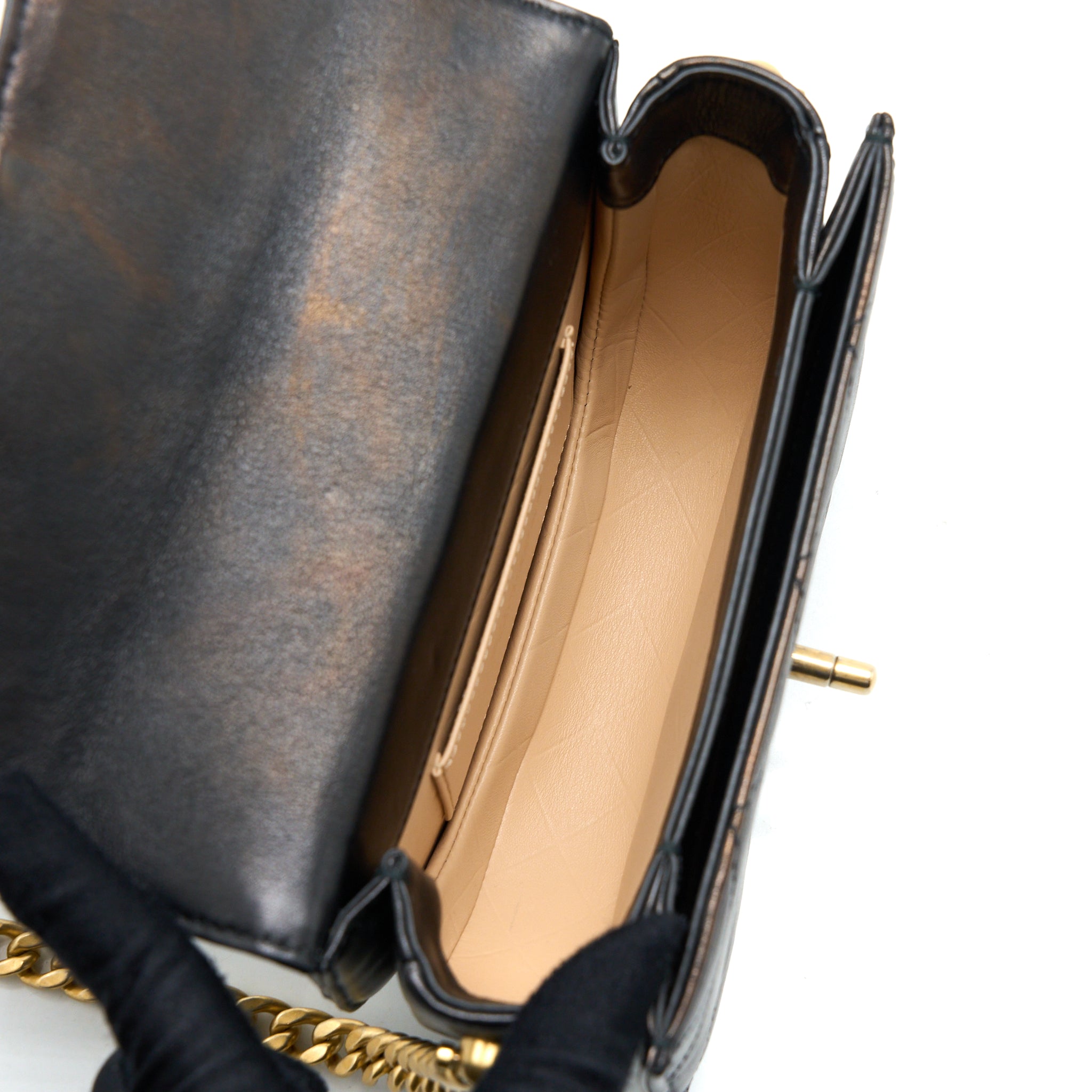 21S MOON MESSENGER BAG CALFSKIN BLACK GHW