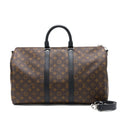 KEEPALL BANDOULIERE 45 MONOGRAM MACASSAR CANVAS SHW
