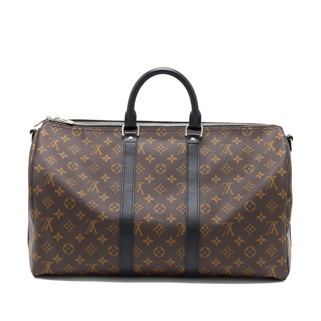 KEEPALL BANDOULIERE 45 MONOGRAM MACASSAR CANVAS SHW