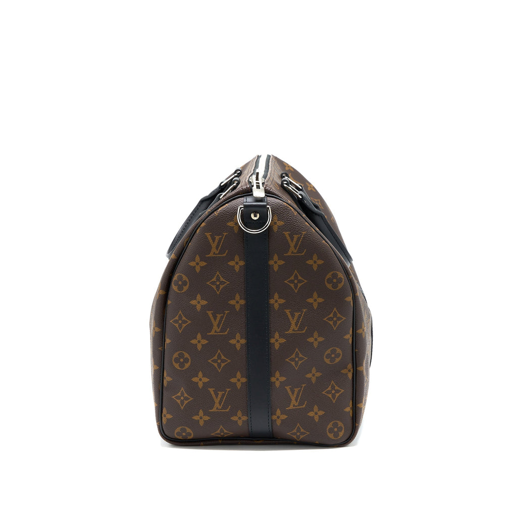 KEEPALL BANDOULIERE 45 MONOGRAM MACASSAR CANVAS SHW