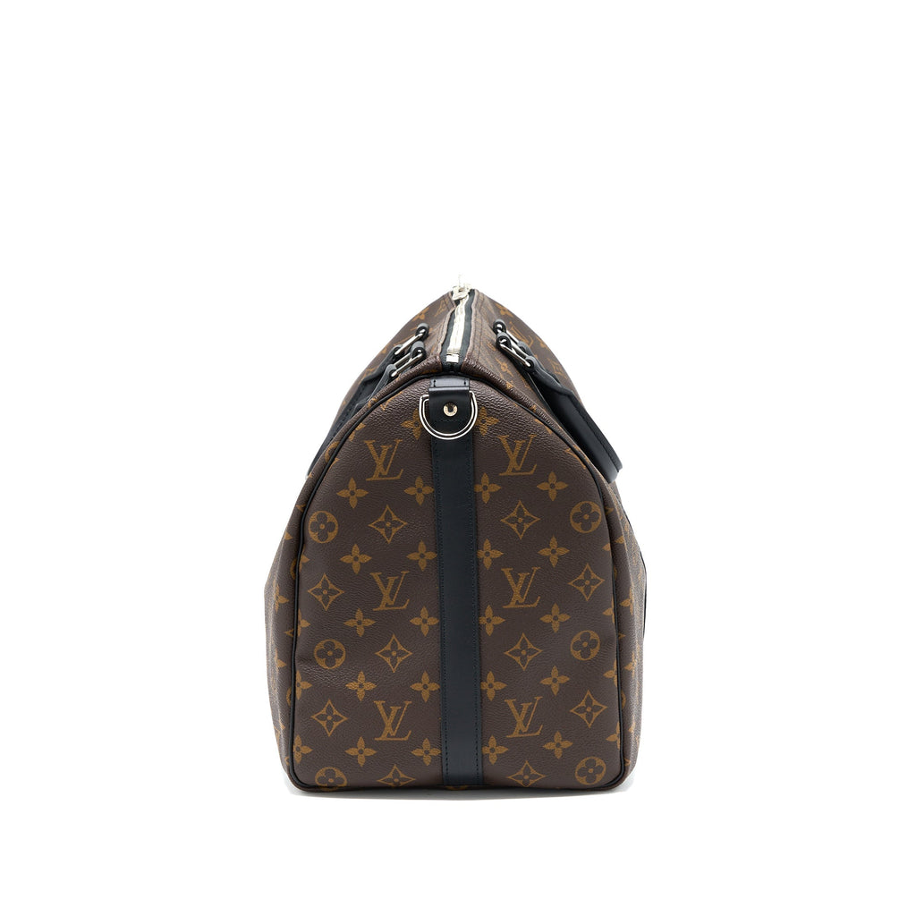 KEEPALL BANDOULIERE 45 MONOGRAM MACASSAR CANVAS SHW