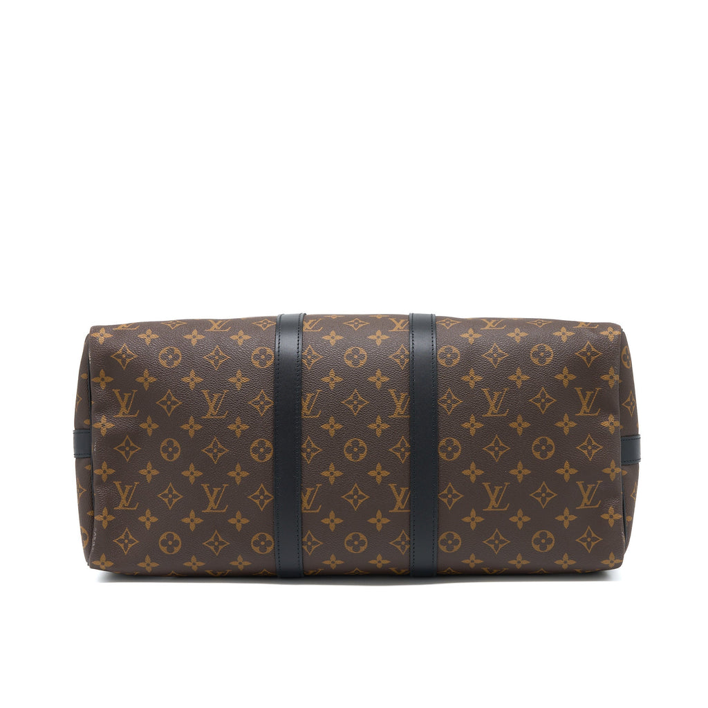 KEEPALL BANDOULIERE 45 MONOGRAM MACASSAR CANVAS SHW