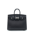 HERMES BIRKIN 25 SELLIER MADAME BLACK SHW