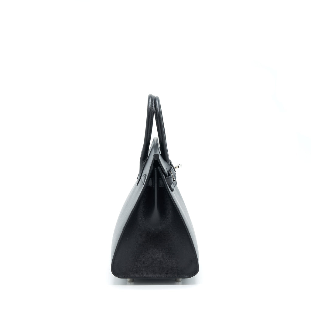 HERMES BIRKIN 25 SELLIER MADAME BLACK SHW