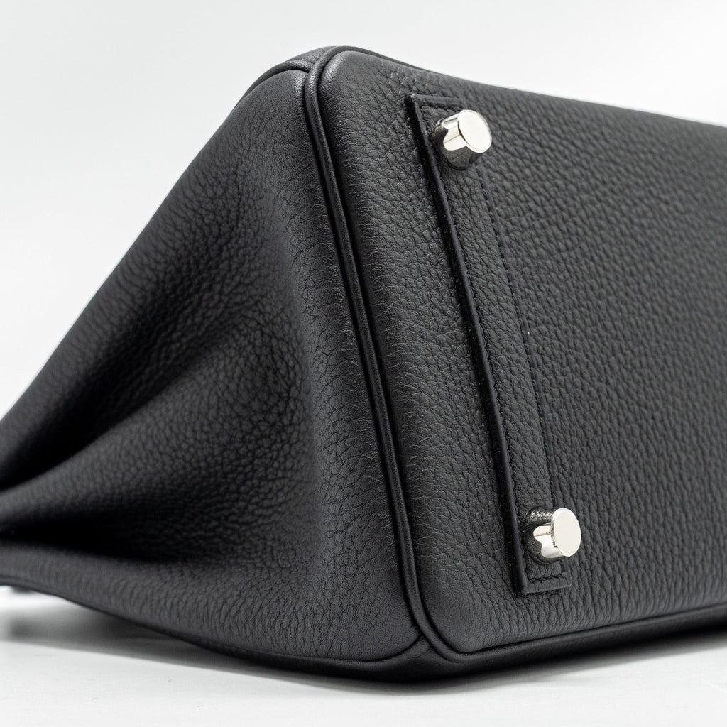 HERMES BIRKIN 25 TOUCH TOGO/ALLIGATOR MISSISSIPPIENSIS MAT BLACK SHW