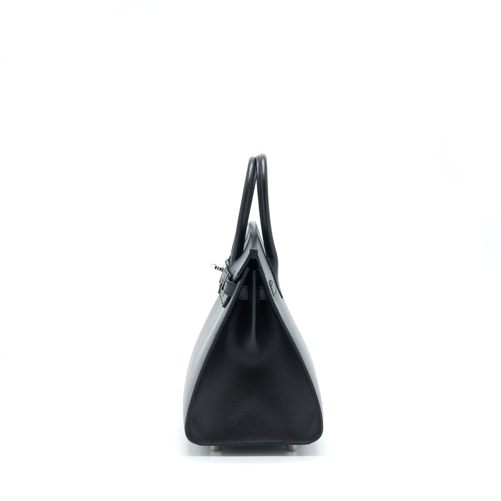 HERMES BIRKIN 25 SELLIER MADAME BLACK SHW