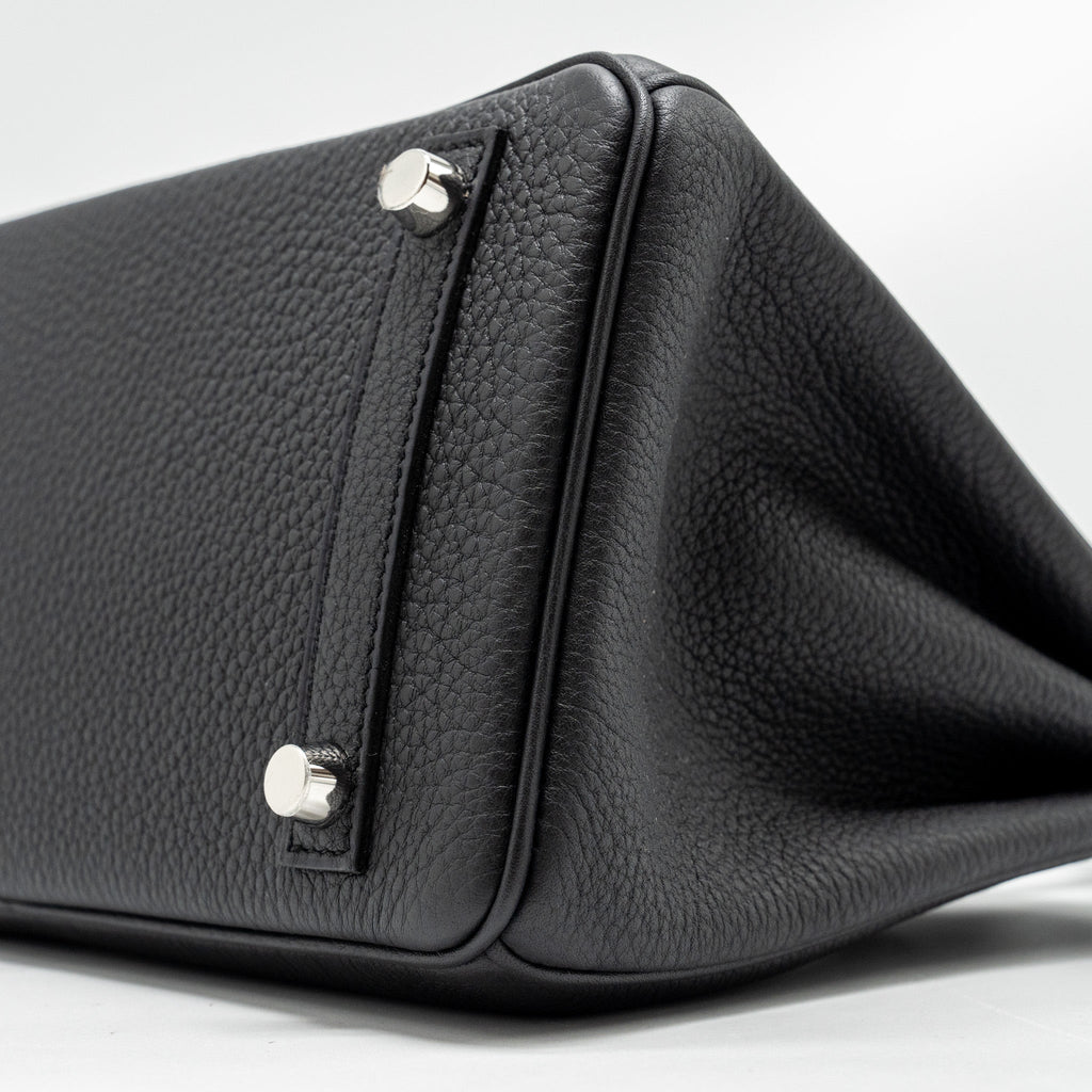 HERMES BIRKIN 25 TOUCH TOGO/ALLIGATOR MISSISSIPPIENSIS MAT BLACK SHW
