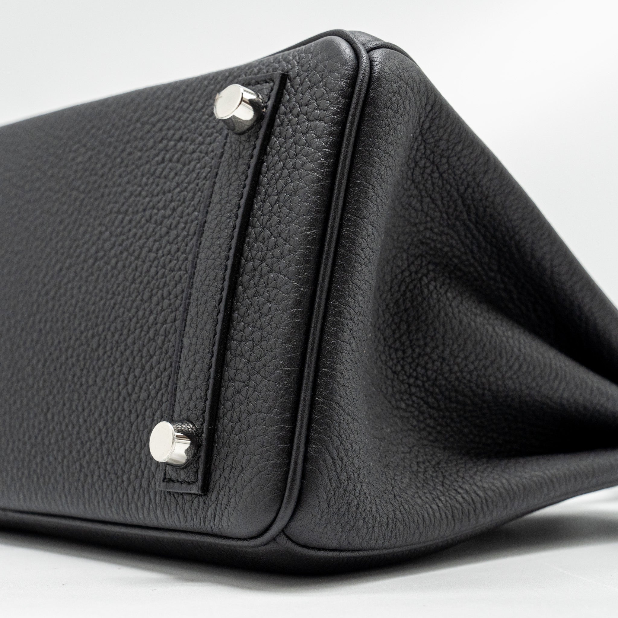 HERMES BIRKIN 25 TOUCH TOGO/ALLIGATOR MISSISSIPPIENSIS MAT BLACK SHW