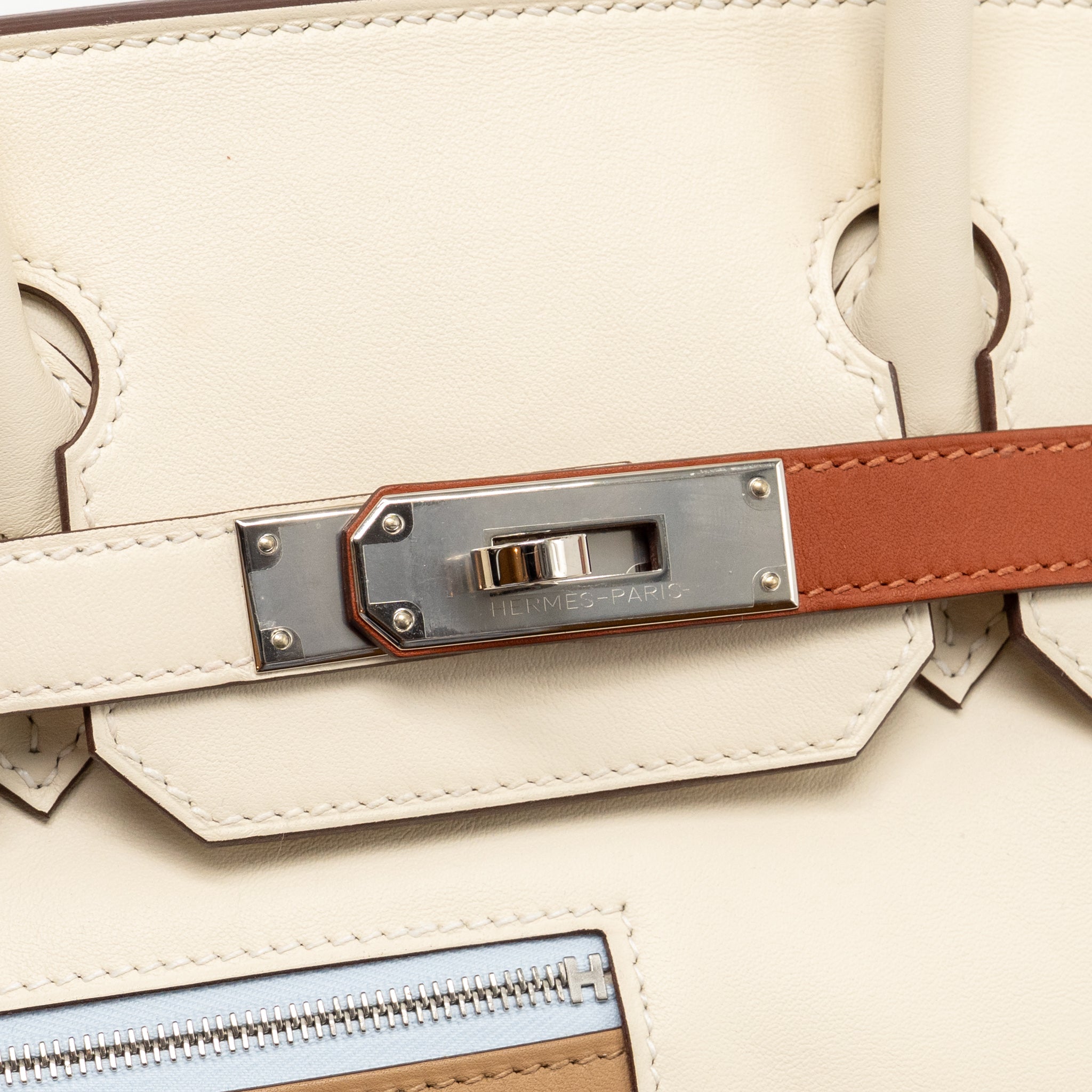 HERMES BIRKIN 30 COLORMATIC SWIFT NATA/CHAI/CUIVRE/LIME/MAUVE SHW