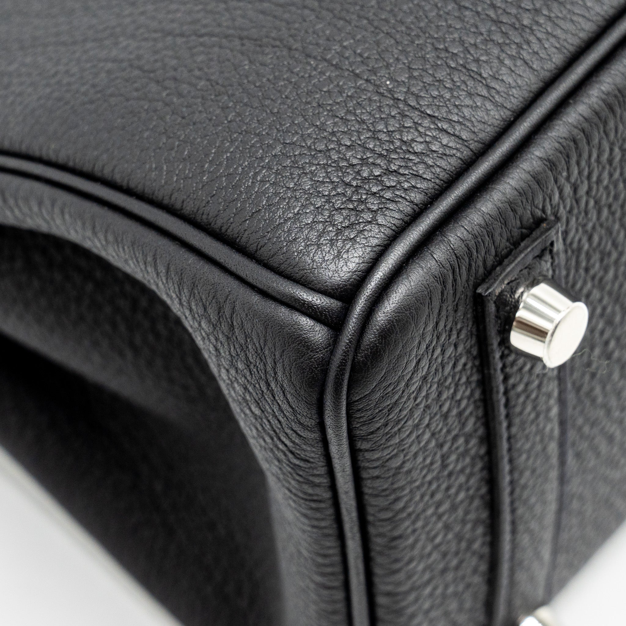 HERMES BIRKIN 25 TOUCH TOGO/ALLIGATOR MISSISSIPPIENSIS MAT BLACK SHW