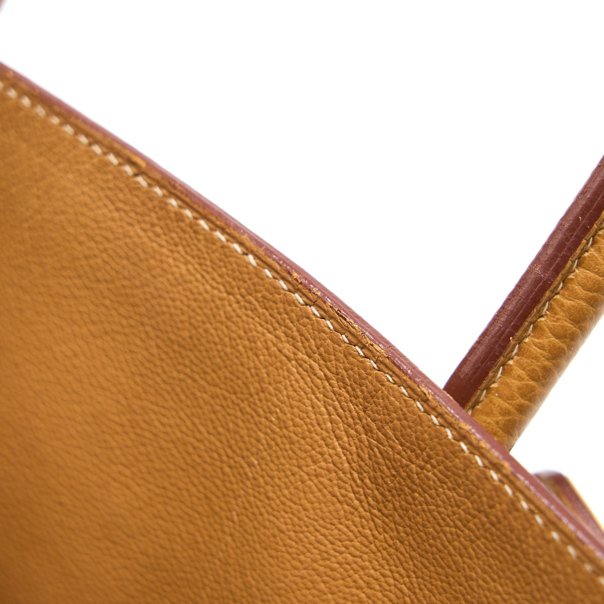 HERMES VINTAGE BIRKIN 35 COURCHEVEL NATURAL SABLE GHW