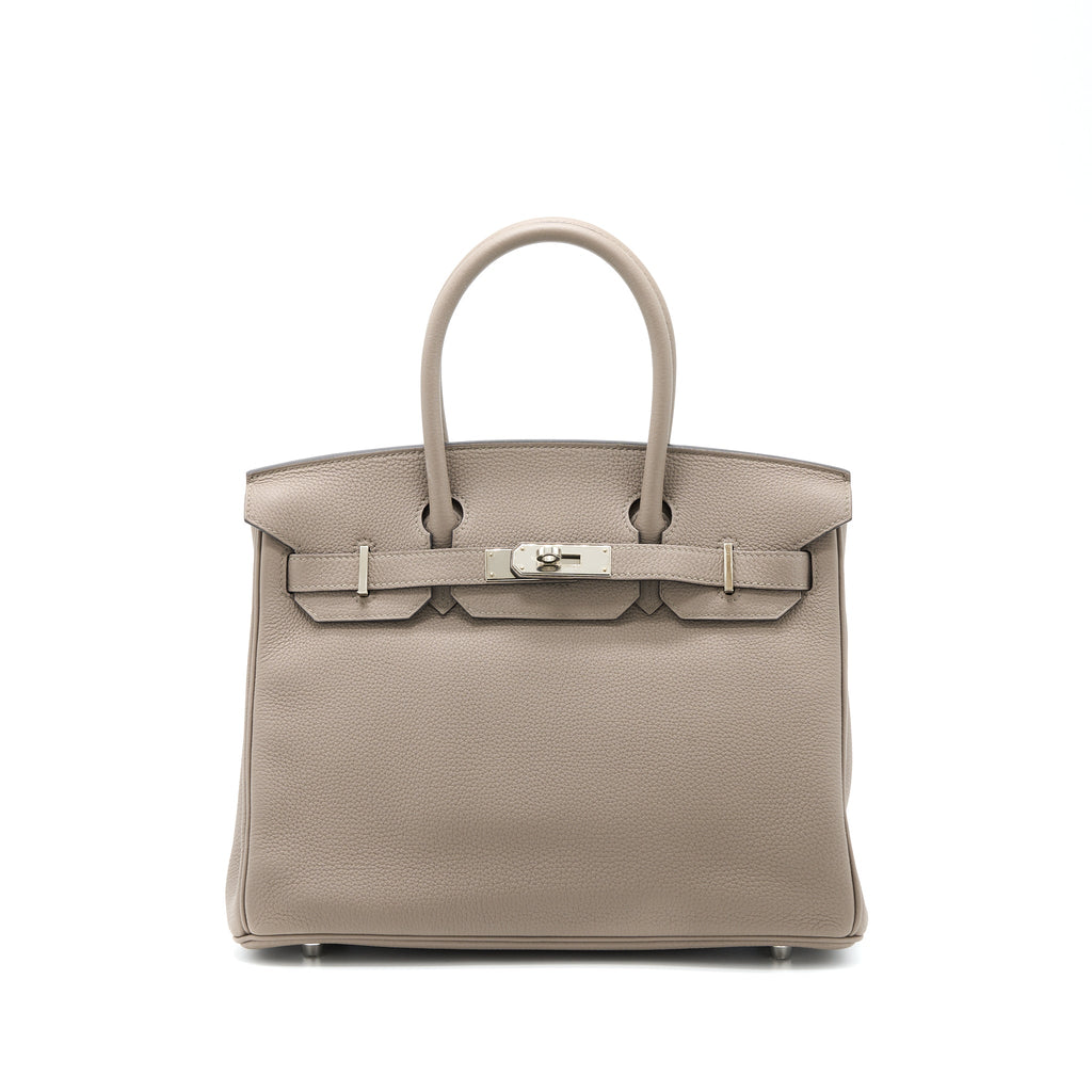 HERMES BIRKIN 30 TOGO M8 GRIS ASPHALT SHW