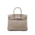 HERMES BIRKIN 30 TOGO M8 GRIS ASPHALT SHW
