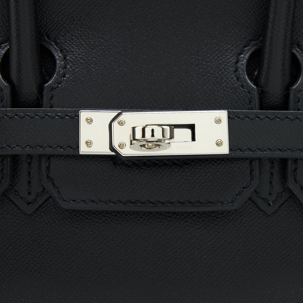 HERMES BIRKIN 25 SELLIER MADAME BLACK SHW