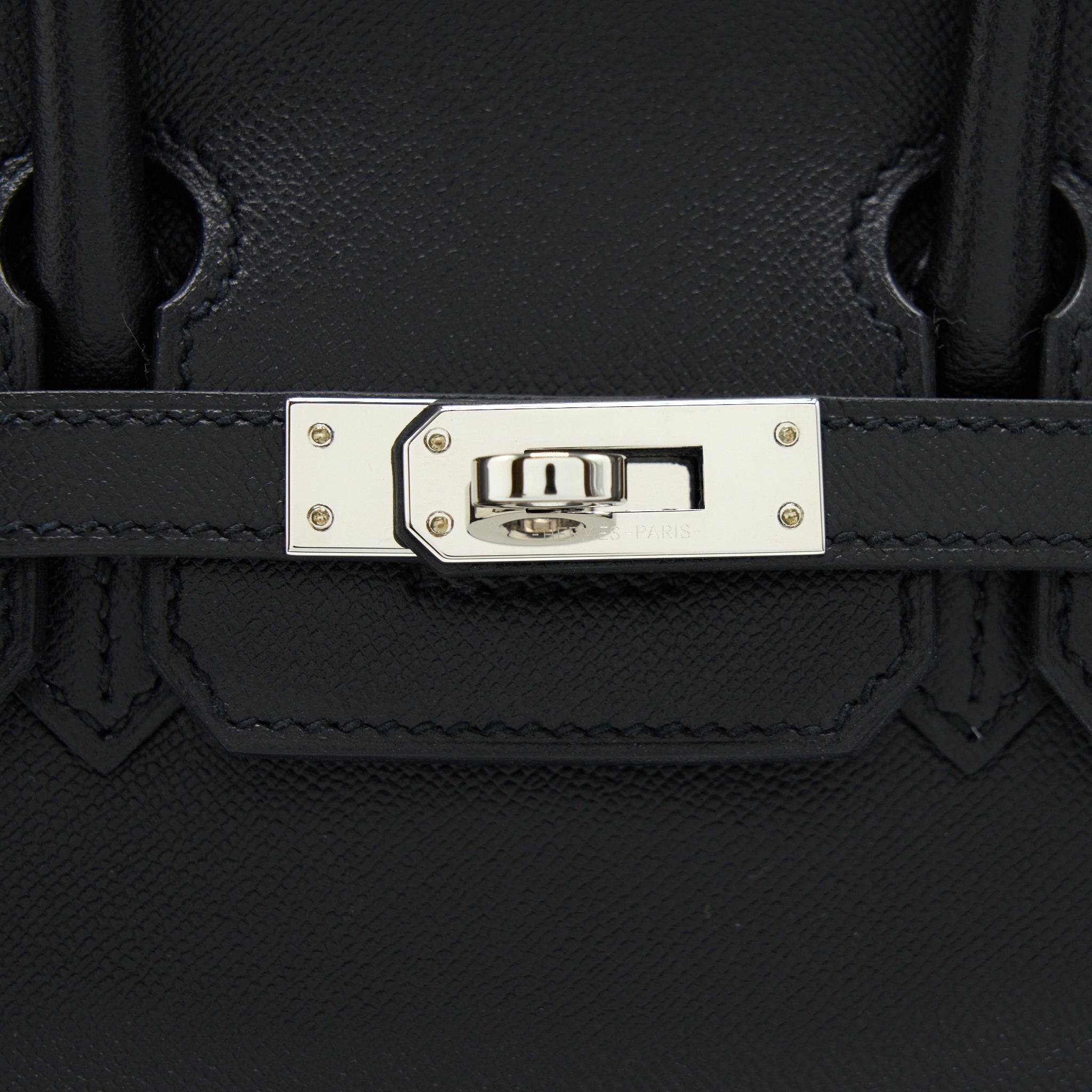 HERMES BIRKIN 25 SELLIER MADAME BLACK SHW