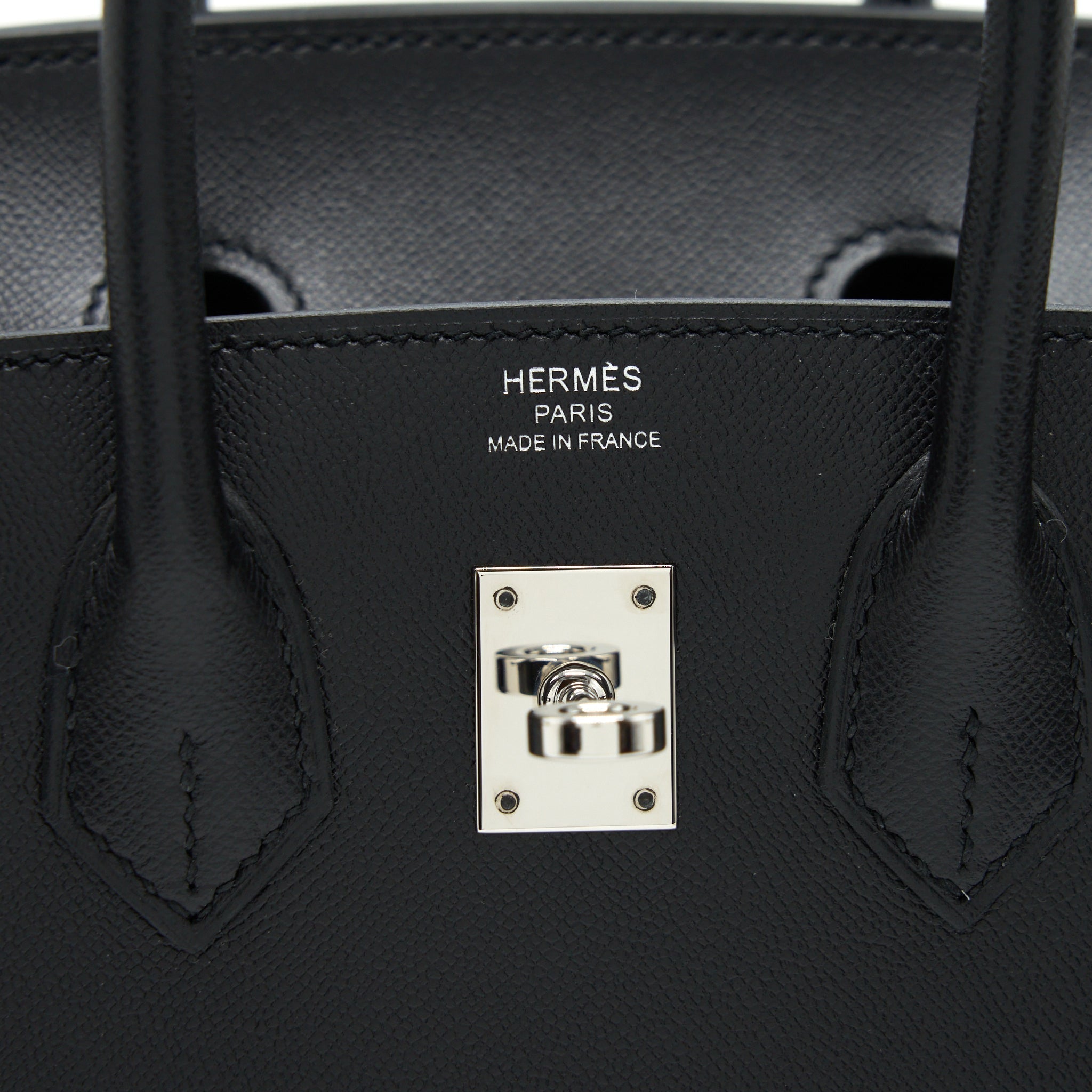 HERMES BIRKIN 25 SELLIER MADAME BLACK SHW