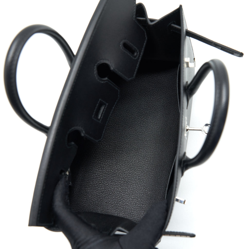 HERMES BIRKIN 25 SELLIER MADAME BLACK SHW