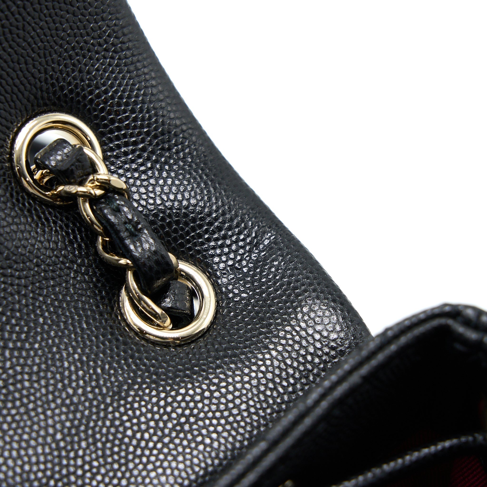 23P MINI FLAP BACKPACK CAVIAR BLACK LGHW (MICROCHIP)