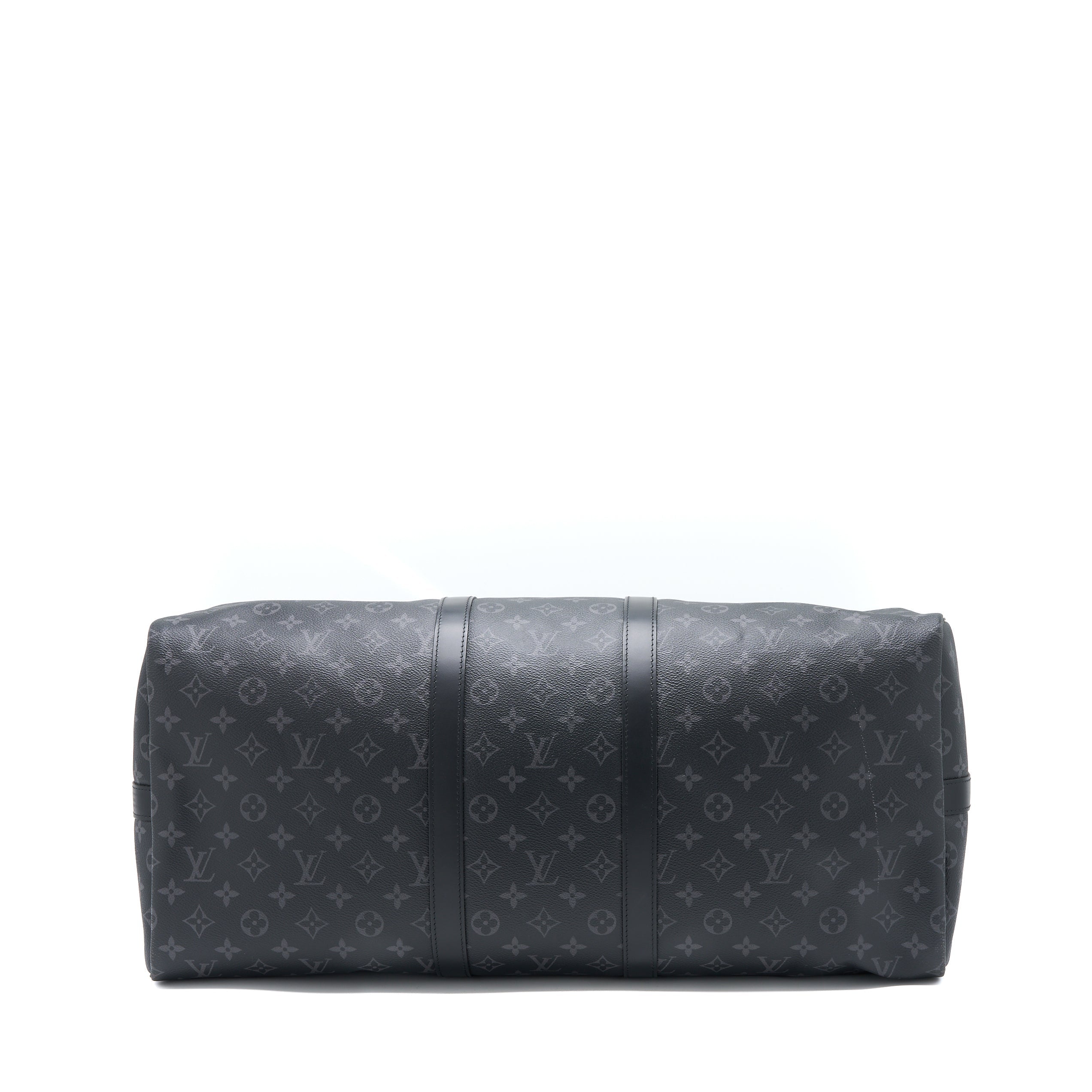 KEEPALL 55 WITH SHOULDER STRAP MONOGRAM ECLIPSE CANVAS SHW