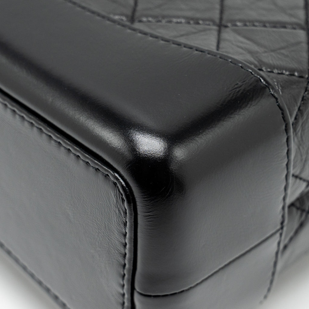 SMALL GABRIELLE BACKPACK AGED CALFSKIN BLACK MULTICOLOUR COLOUR HARDWARE (MICROCHIP)