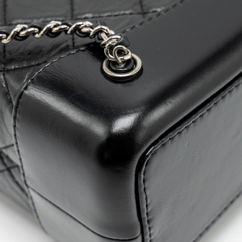 SMALL GABRIELLE BACKPACK AGED CALFSKIN BLACK MULTICOLOUR COLOUR HARDWARE (MICROCHIP)