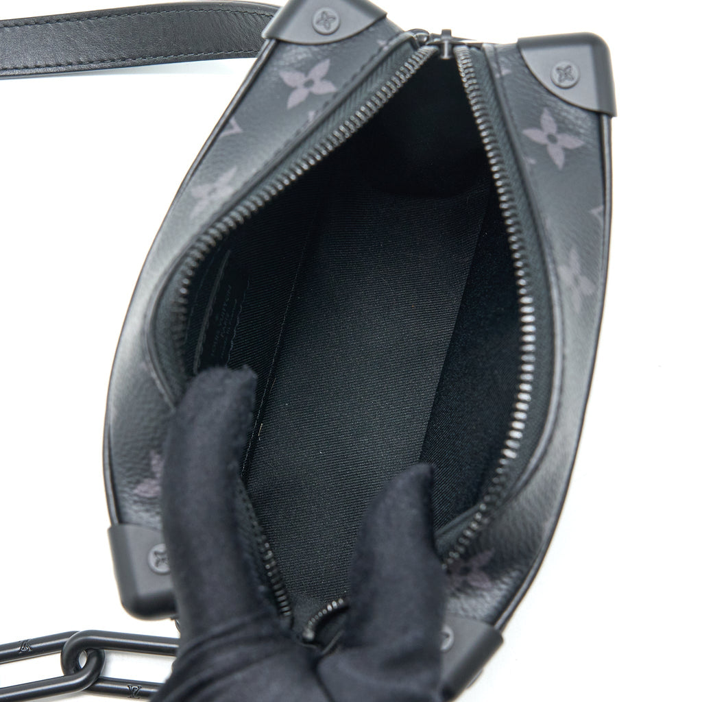 MINI SOFT TRUNK MONOGRAM ECLIPSE CANVAS BLACK HARDWARE