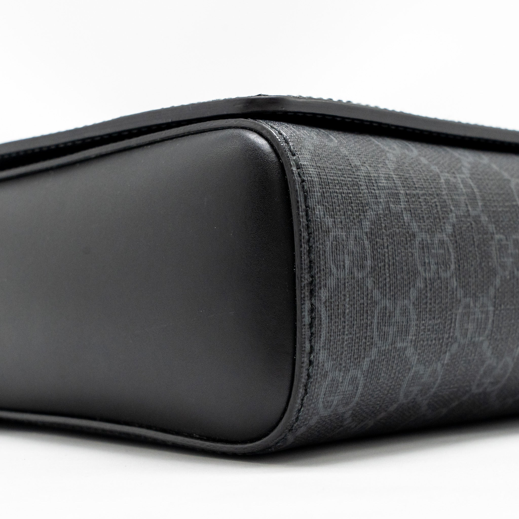 MESSENGER BAG GG SUPREME CANVAS BLACK MULTICOLOUR STRAP SHW