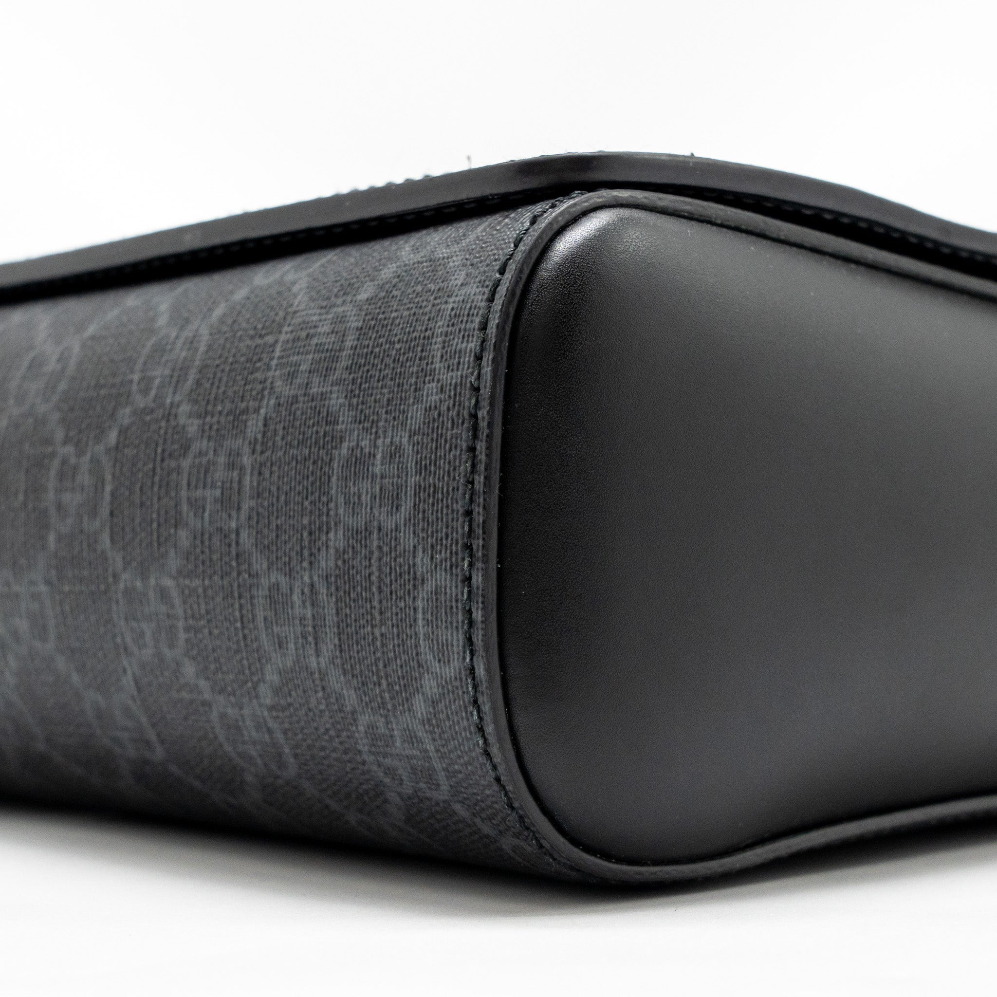 MESSENGER BAG GG SUPREME CANVAS BLACK MULTICOLOUR STRAP SHW