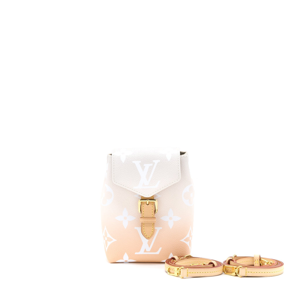 POOL BRUME MINI BACKPACK MONOGRAM COATED CANVAS GHW