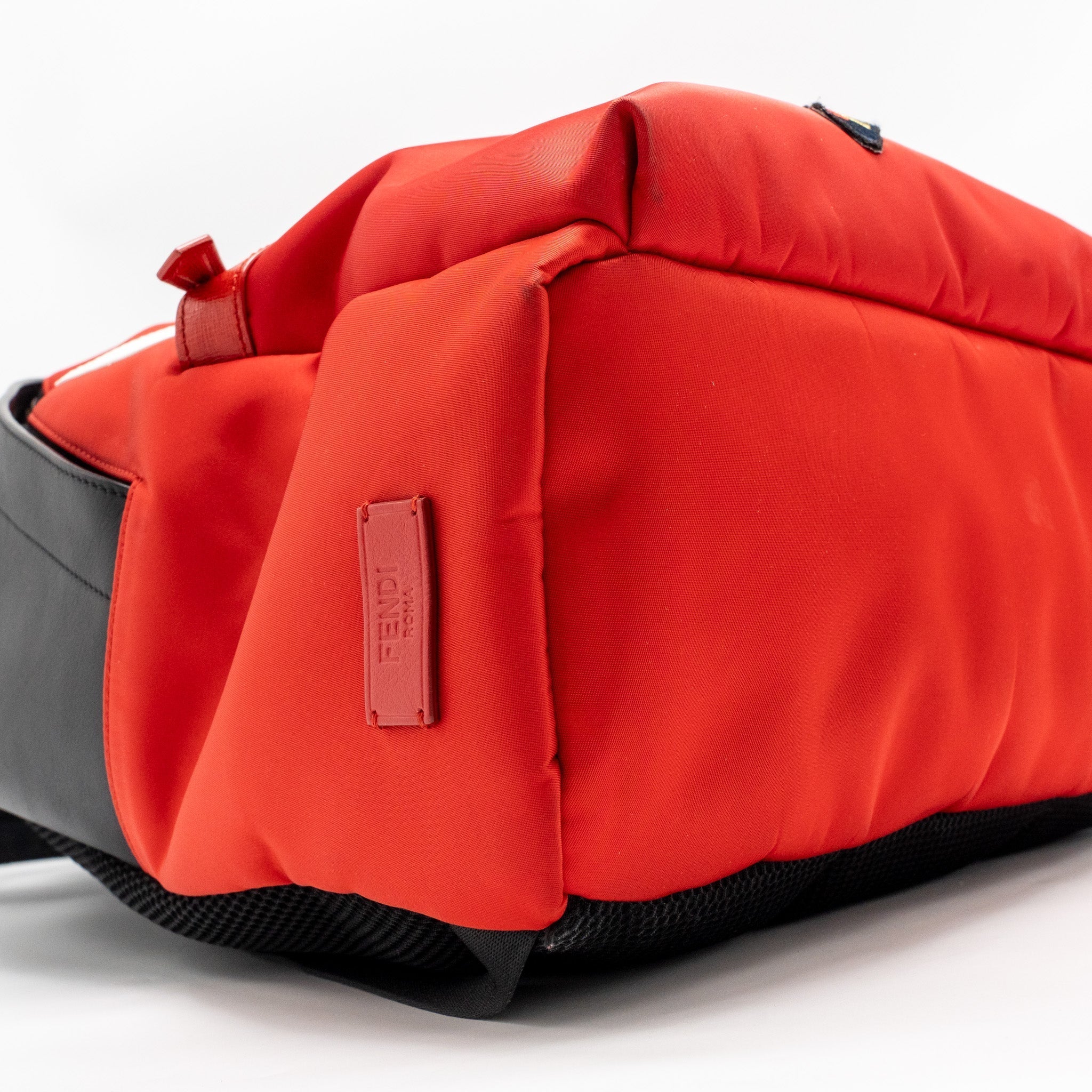 MONSTER BACKPACK NYLON/LEATHER RED/MULTICOLOUR SHW