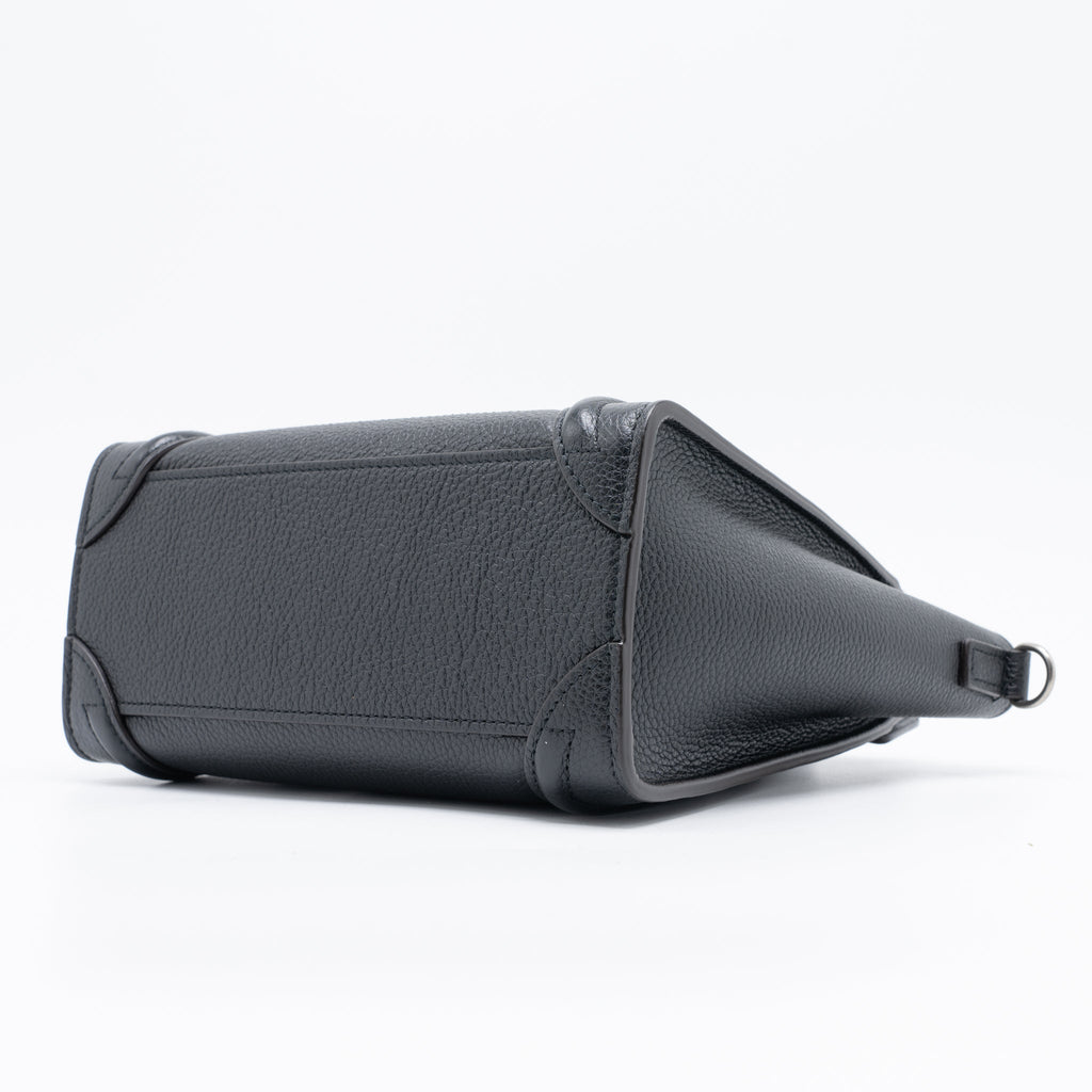 NANO LUGGAGE BAG CALFSKIN BLACK SHW