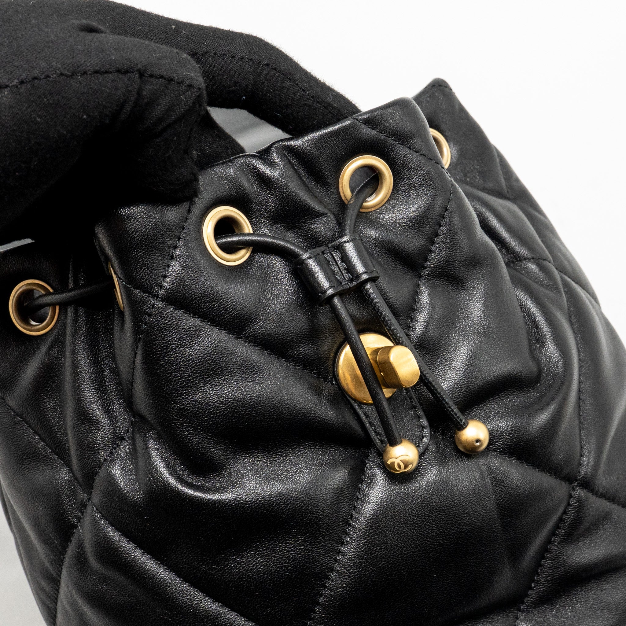 24C 19 BACKPACK LAMBSKIN BLACK MULTICOLOUR HARDWARE (MICROCHIP)